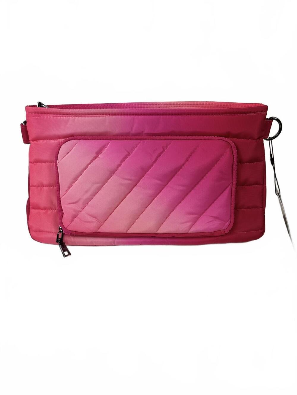 NWTs Think Royln Pink Quilted Nylon Crossbody Bag with Adjustable Strap